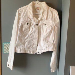 Women’s distressed jean jacket